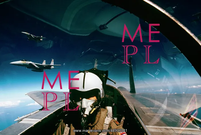  : Pilot of F-15 Eagle with Two Other Jets in the Formation