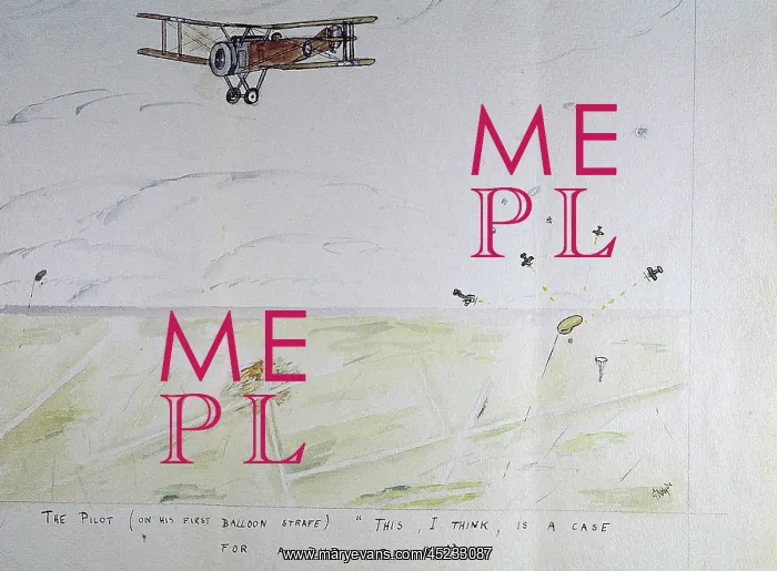 : The pilot (on his first balloon strafe), WW1 : The pilot (on his first balloon strafe), WW1