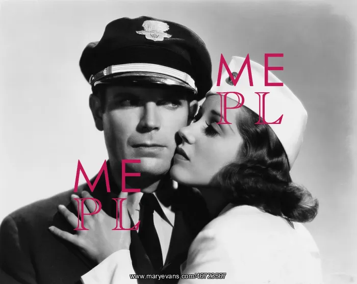 : Pilot and stewardess having romantic moment : Pilot and stewardess having romantic moment