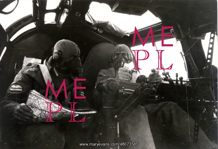 : The pilots of a Heinkel He111 : The pilots of a Heinkel He111
