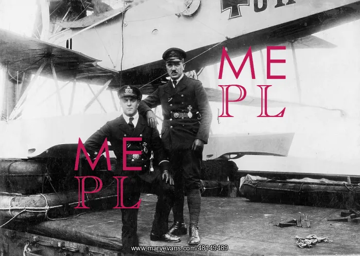 : Pilots of the seaplane of the auxiliary cruiser Wolf : Pilots of the seaplane of the auxiliary cruiser Wolf