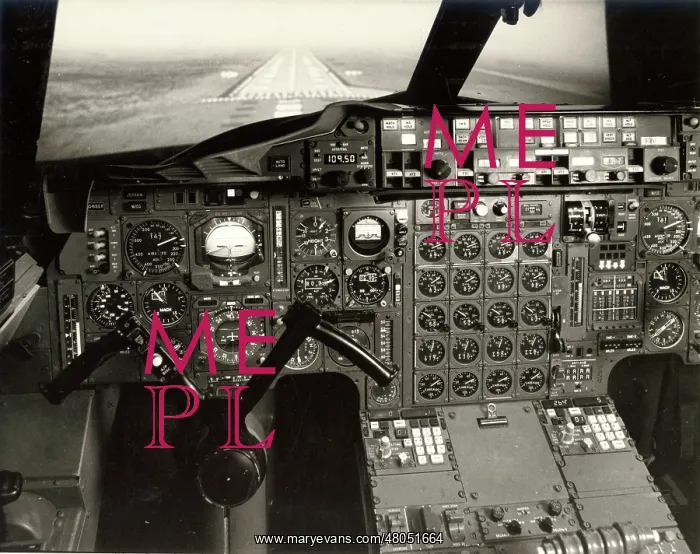 : Pilot's view from the Concorde simulator at BAC Filton : Pilot's view from the Concorde simulator at BAC Filton