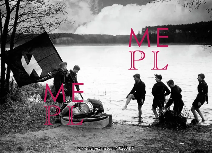 : Pimpfs at the lake shore, 1934 : Pimpfs at the lake shore, 1934