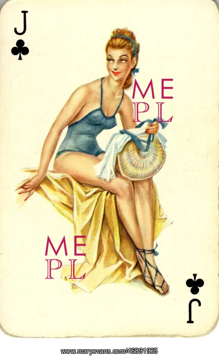 : pin-up playing cards deck number 1 - 1940s : pin-up playing cards deck number 1 - 1940s