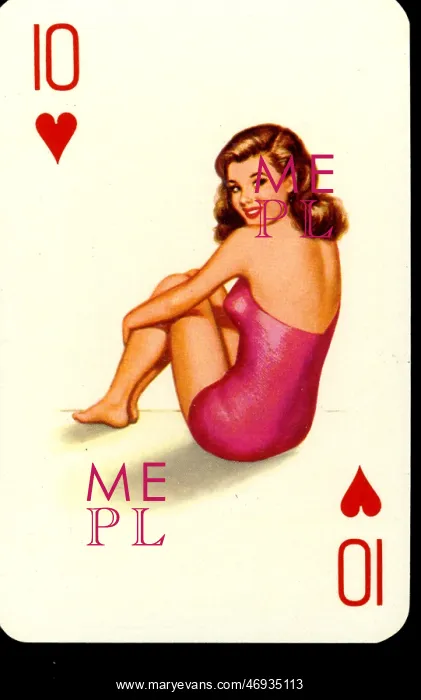 : pin-up playing cards deck number 2 - 1950s : pin-up playing cards deck number 2 - 1950s