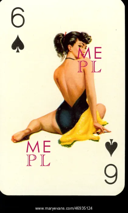 : pin-up playing cards deck number 2 - 1950s : pin-up playing cards deck number 2 - 1950s