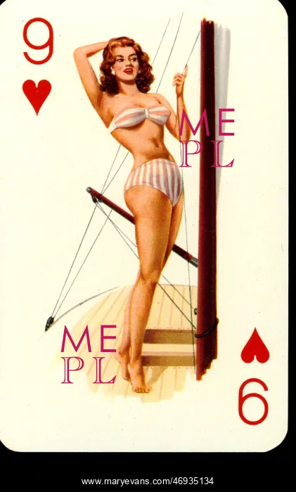 : pin-up playing cards deck number 2 - 1950s : pin-up playing cards deck number 2 - 1950s