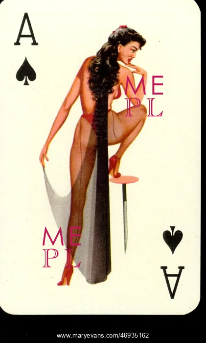 : pin-up playing cards deck number 2 - 1950s : pin-up playing cards deck number 2 - 1950s