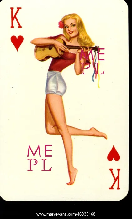 : pin-up playing cards deck number 2 - 1950s : pin-up playing cards deck number 2 - 1950s