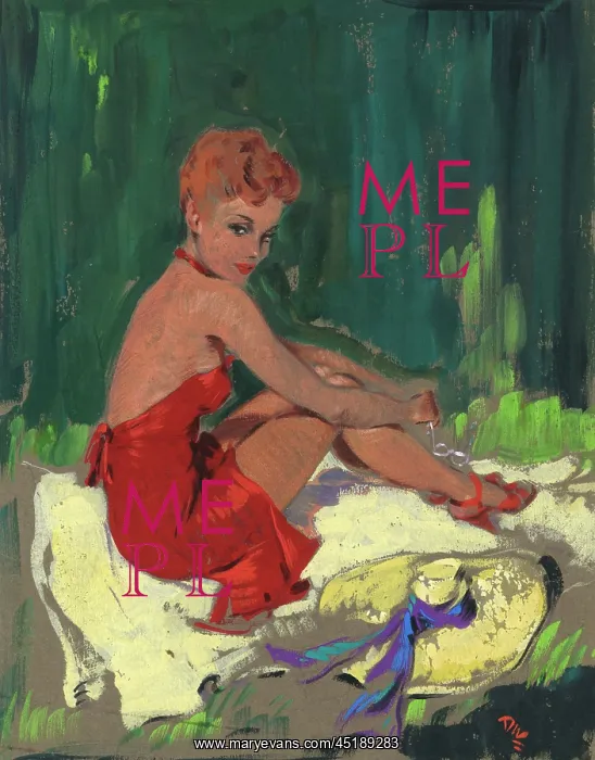 : Pin-up sunbathing by David Wright : Pin-up sunbathing by David Wright