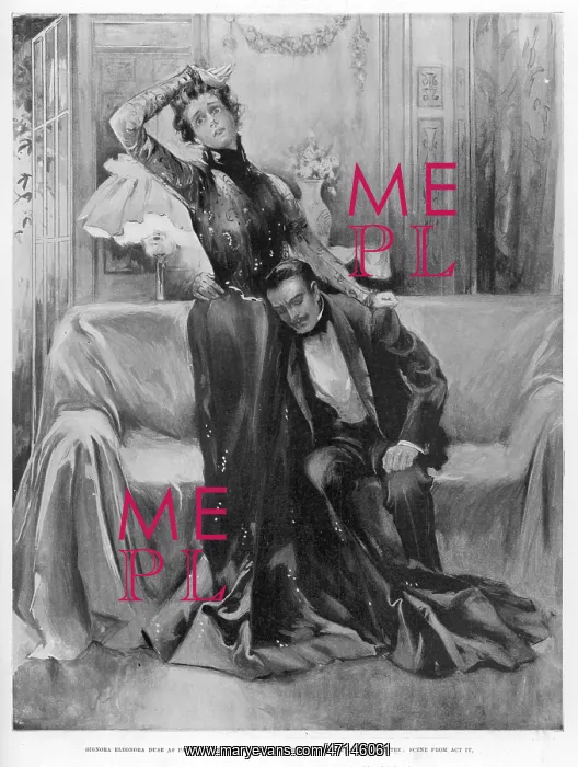  : Pinero. The second Mrs Tanqueray, Eleonora Duse as Paula in act IV