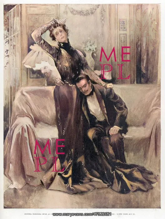 : Pinero. The second Mrs Tanqueray, Eleonora Duse as Paula in act IV : Pinero. The second Mrs Tanqueray, Eleonora Duse as Paula in act IV