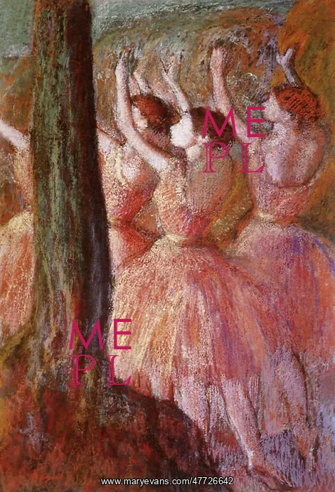  : Pink Dancers, by Degas