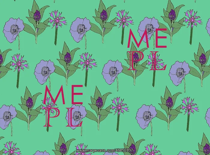  : Pink and purple floral pattern