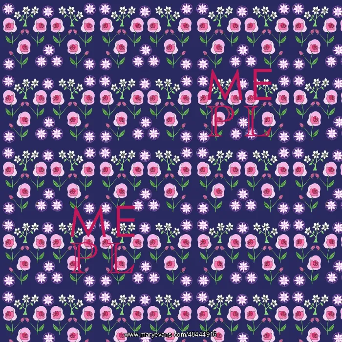  : Pink roses repeating pattern
