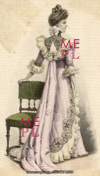 : Pink Teagown 1899 : Pink Teagown 1899