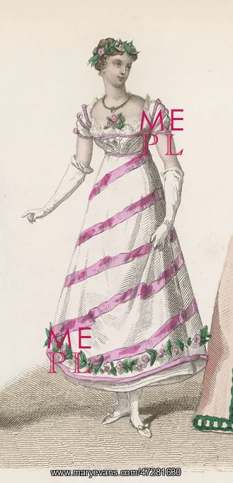 : Pink - White Gown : Pink - White Gown