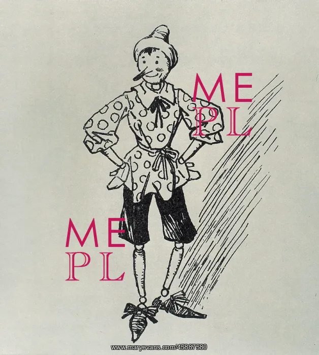  : Pinocchio. Illustration from an edition of the children's tale Pinocchio