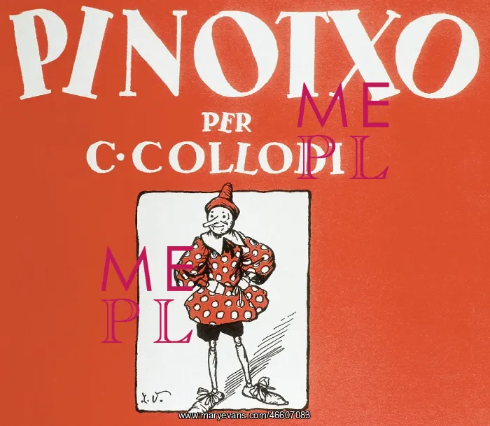 : Pinocchio. Front cover from a Catalan edition of the children's tale Pinocchio : Pinocchio. Front cover from a Catalan edition of the children's tale Pinocchio