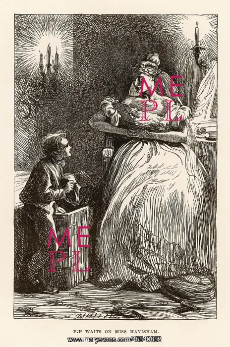 : Pip and Miss Havisham - Great Expectations : Pip and Miss Havisham - Great Expectations