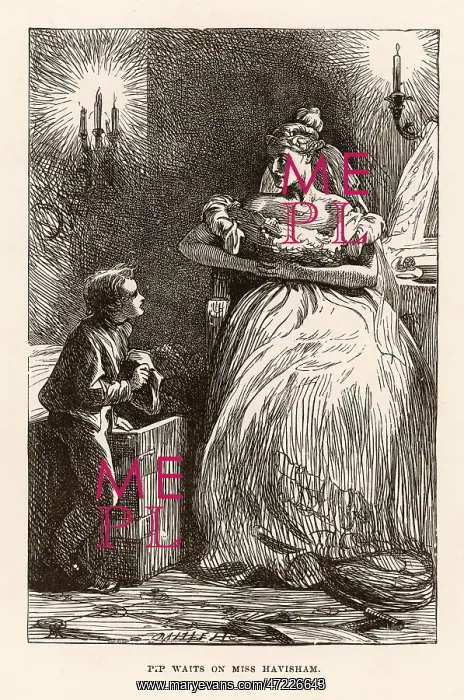 : Pip and Miss Havisham - Great Expectations : Pip and Miss Havisham - Great Expectations