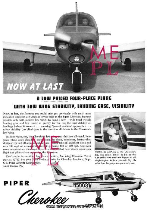 : Piper Cherokee N5003W : Piper Cherokee N5003W