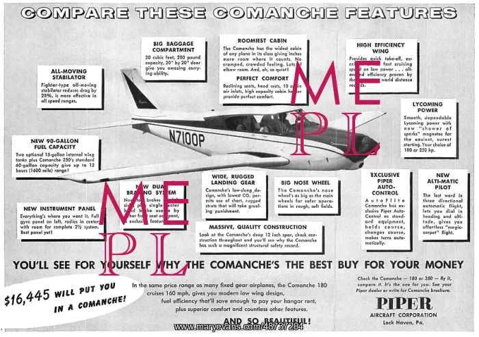 : Piper Comanche : Piper Comanche