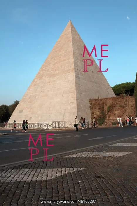 : Piramide di Caio Cestio, Rome, Italy : Piramide di Caio Cestio, Rome, Italy