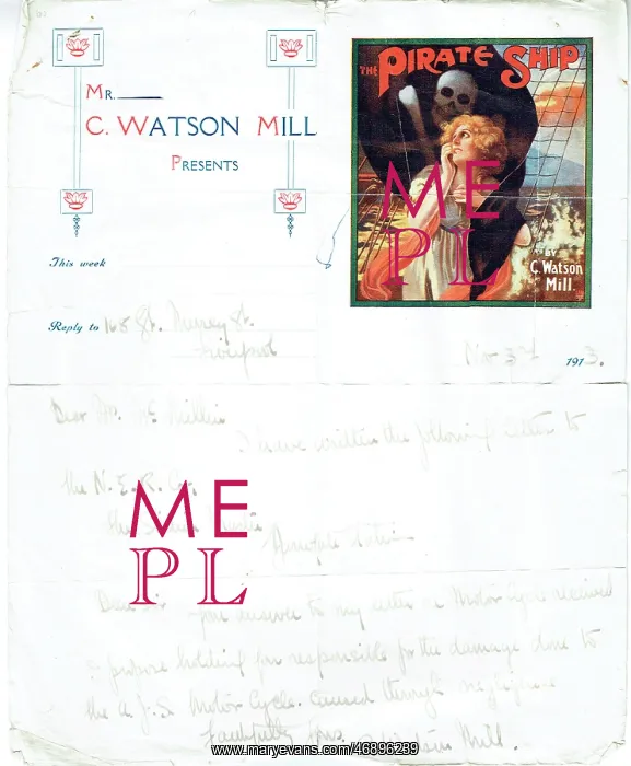 : The Pirate Ship by C Watson Mill : The Pirate Ship by C Watson Mill