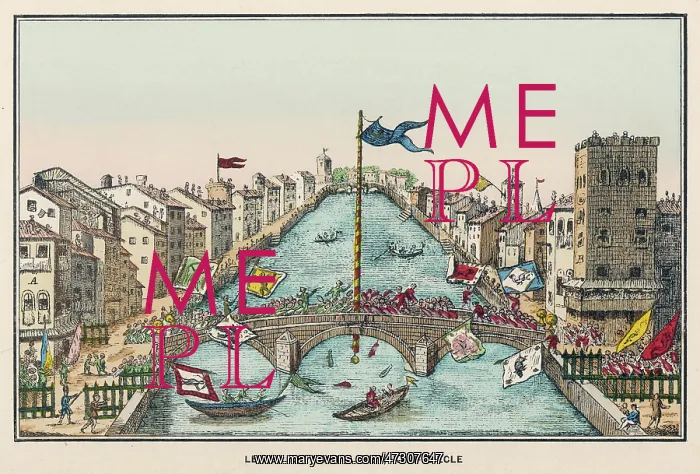 : PISA BRIDGE GAME / C18TH : PISA BRIDGE GAME / C18TH