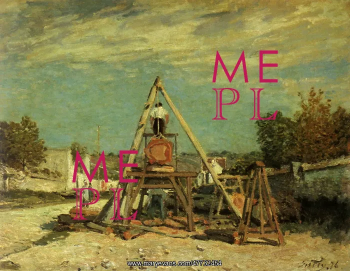  : Pit Sawyers, by Alfred Sisley