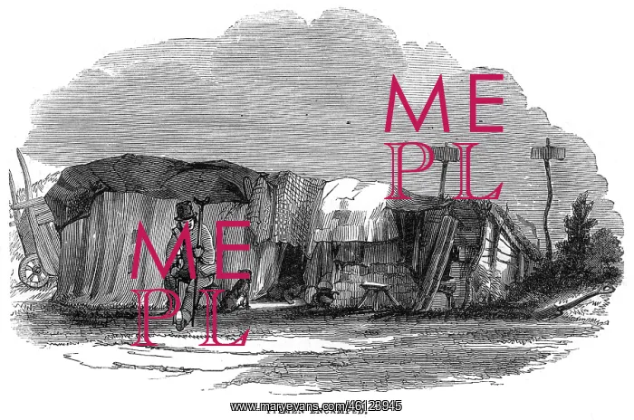 : Pitmen encamped - evicted coal miner and his dwelling : Pitmen encamped - evicted coal miner and his dwelling