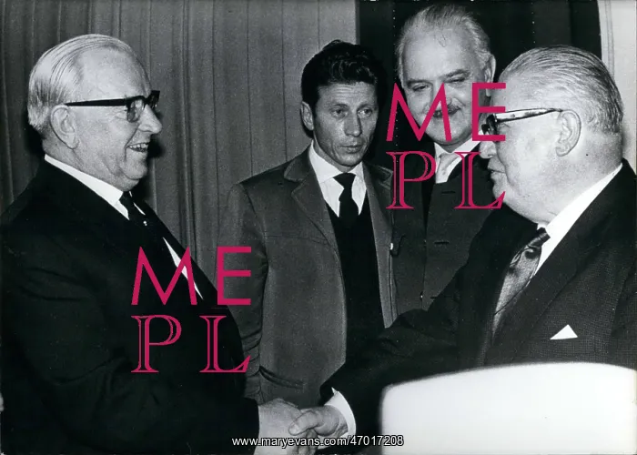 : Pittermann of SPO and Gorbach of OVP, Austria : Pittermann of SPO and Gorbach of OVP, Austria