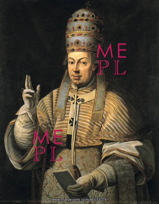 : Pius VI, Pope (1717-1799). 18th c. Anonymous author : Pius VI, Pope (1717-1799). 18th c. Anonymous author