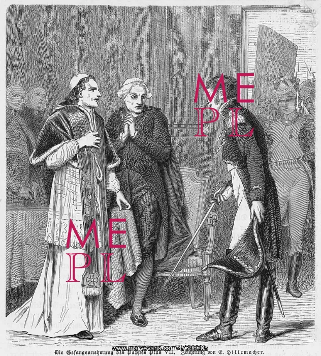 : PIUS VII IMPRISONED : PIUS VII IMPRISONED