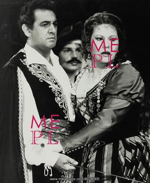 : Pl cido Domingo and Eva Marton : Pl cido Domingo and Eva Marton