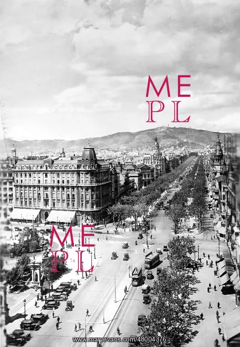 : Placa de Catalunya and the Paseo de Gracia, Spain : Placa de Catalunya and the Paseo de Gracia, Spain