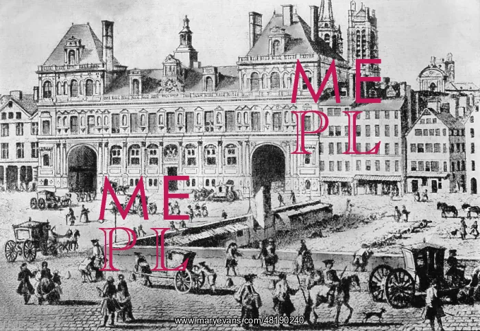 : Place de Greve in Paris : Place de Greve in Paris