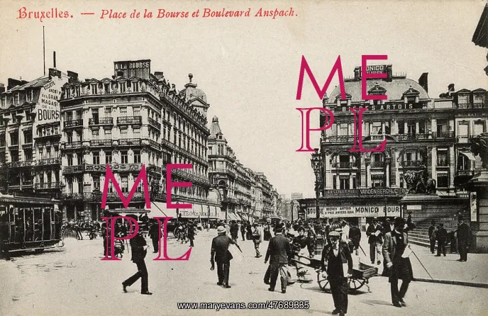 : Place de la Bourse, Boulevard Anspach, Brussels, Belgium : Place de la Bourse, Boulevard Anspach, Brussels, Belgium