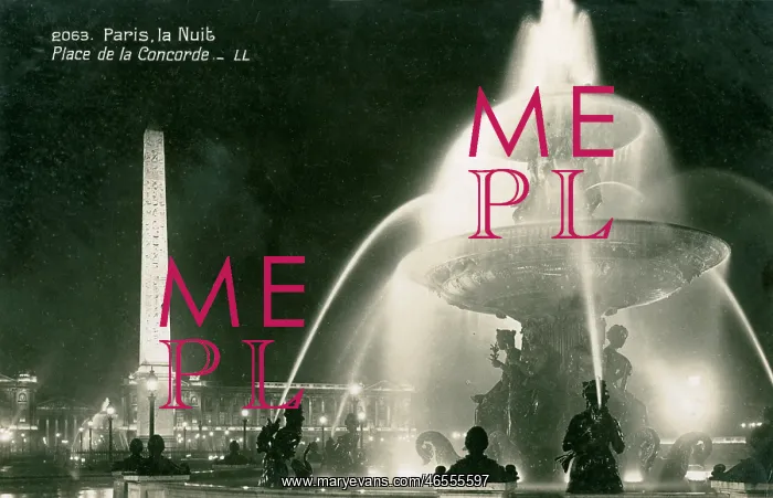 : Place de la Concorde at Night : Place de la Concorde at Night