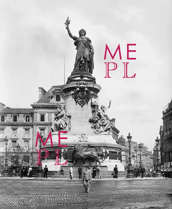: Place de la Republique in Paris : Place de la Republique in Paris