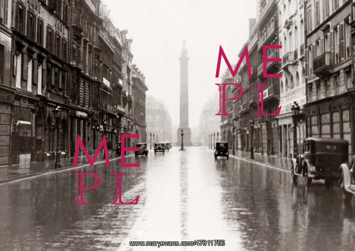  : Place Vendome in the rain, Paris, c.1930