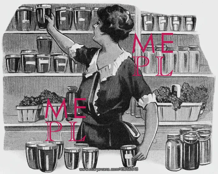 : Placing jam jar on a shelf : Placing jam jar on a shelf