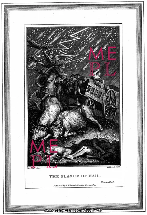 : The Plague of Rain and Hail, one of the Seven : The Plague of Rain and Hail, one of the Seven