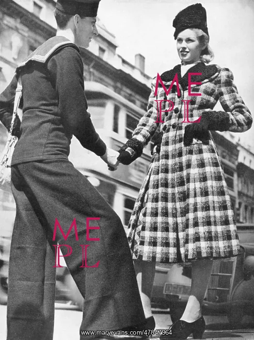 : Plaid coat by Worth : Plaid coat by Worth