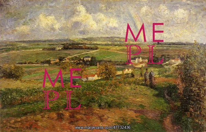 : The Plain of Epluches, by Camille Pissarro : The Plain of Epluches, by Camille Pissarro