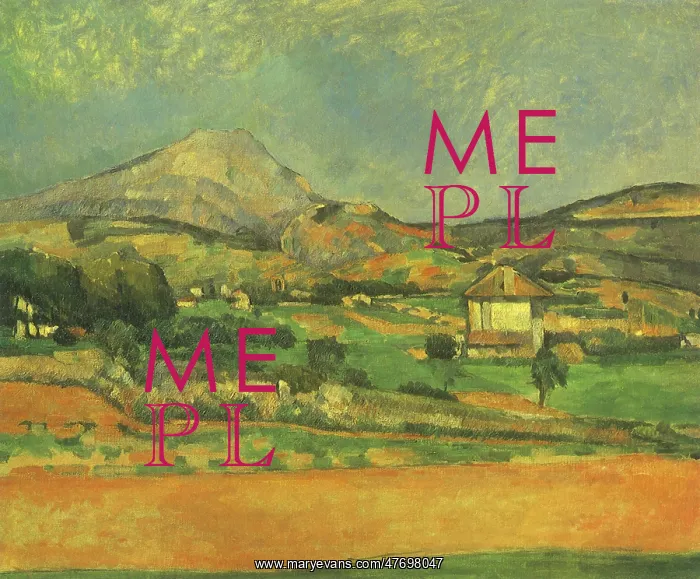 : Plain by Mont Sainte-Victoire, by Paul Cezanne : Plain by Mont Sainte-Victoire, by Paul Cezanne