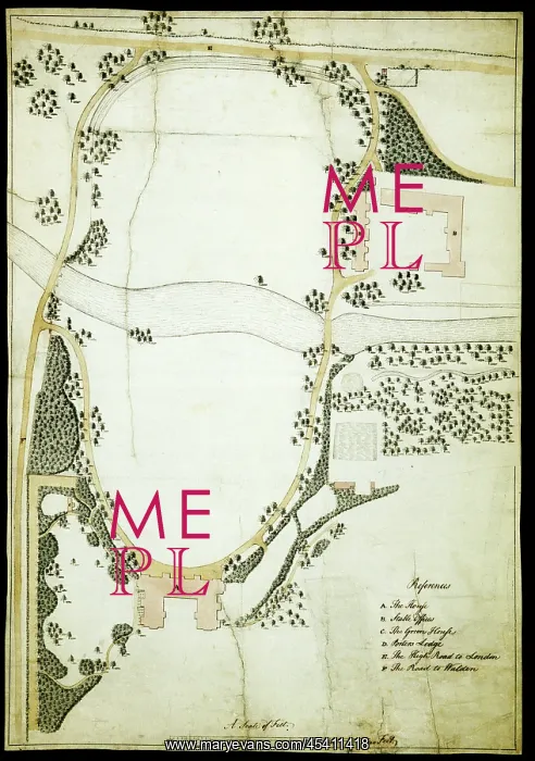 : Plan for Audley End by Capability Brown : Plan for Audley End by Capability Brown