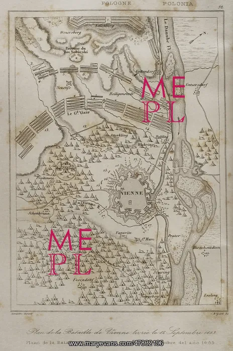 : Plan of the Battle of Vienna, 12 September 1683 : Plan of the Battle of Vienna, 12 September 1683