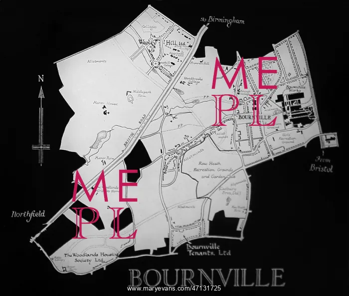  : Plan of Bournville village
